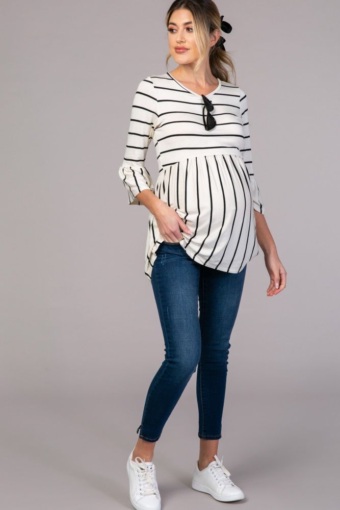 “Wrap it Up: Exploring the Flattering Style of Maternity Wrap Tops”